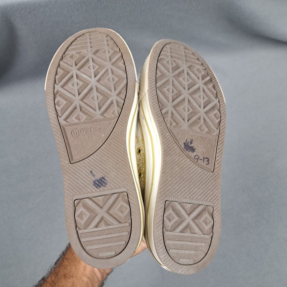 Converse All Star Womens 6.5 Gold Stars Eva Lift Platform Canvas Shoes Youth 4.5 - Picture 8 of 13